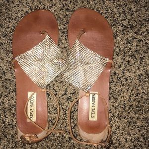 steve madden size 8 bling sandals.